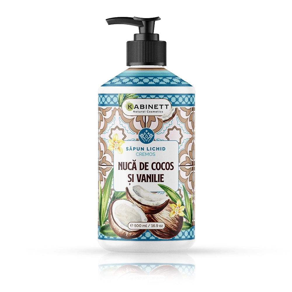 Sapun Lichid - KABINETT - 500 ml - Nuca de cocos si vanilie