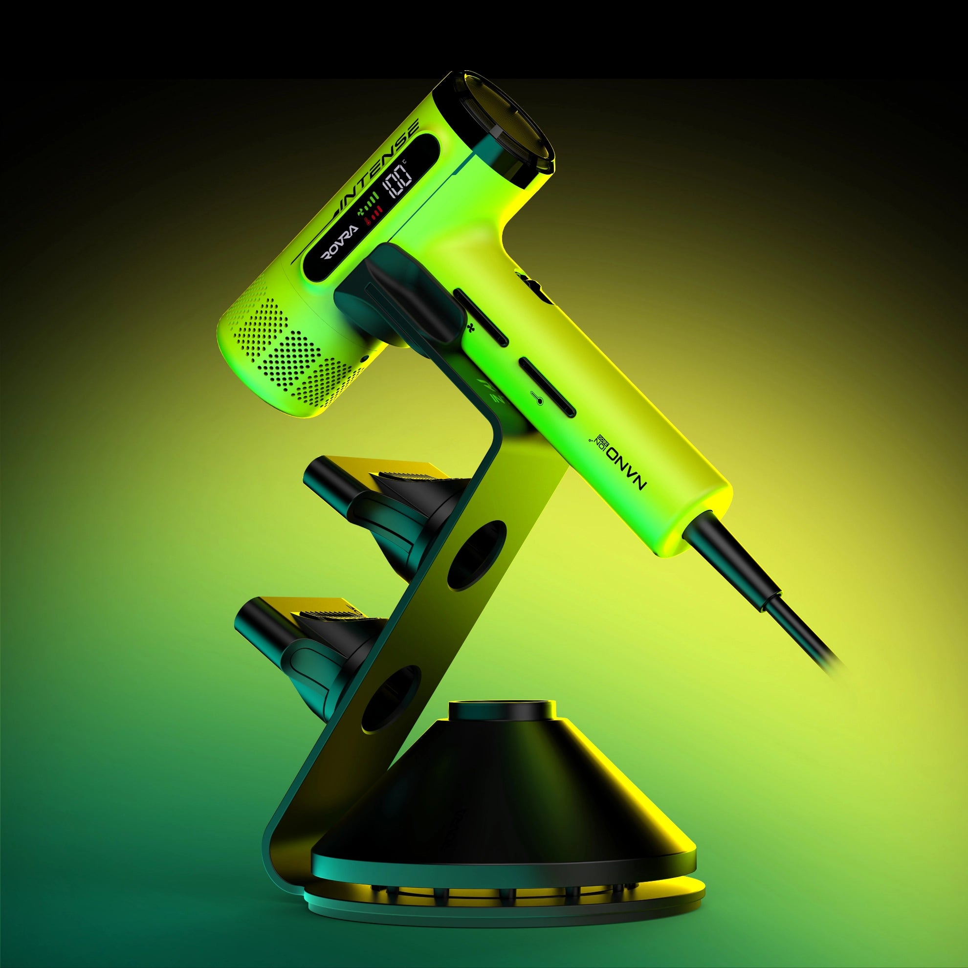 Uscator de par - ROVRA - INTENSE 110.000 RPM - Verde - RT113