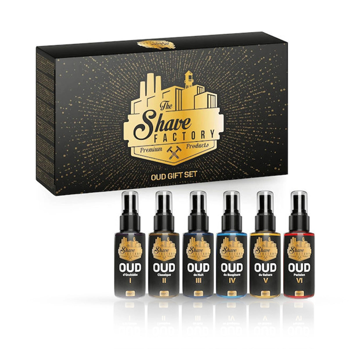 Set Cadou Oud  - SHAVE FACTORY - 6x After Shave 50 ml