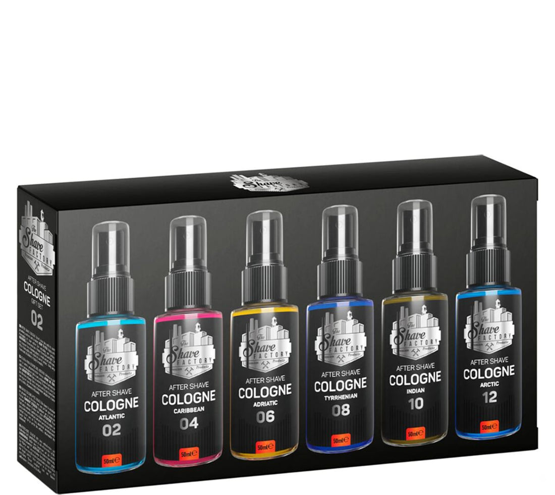 Set Cadou Premium  - SHAVE FACTORY - 6x After Shave 50 ml - red