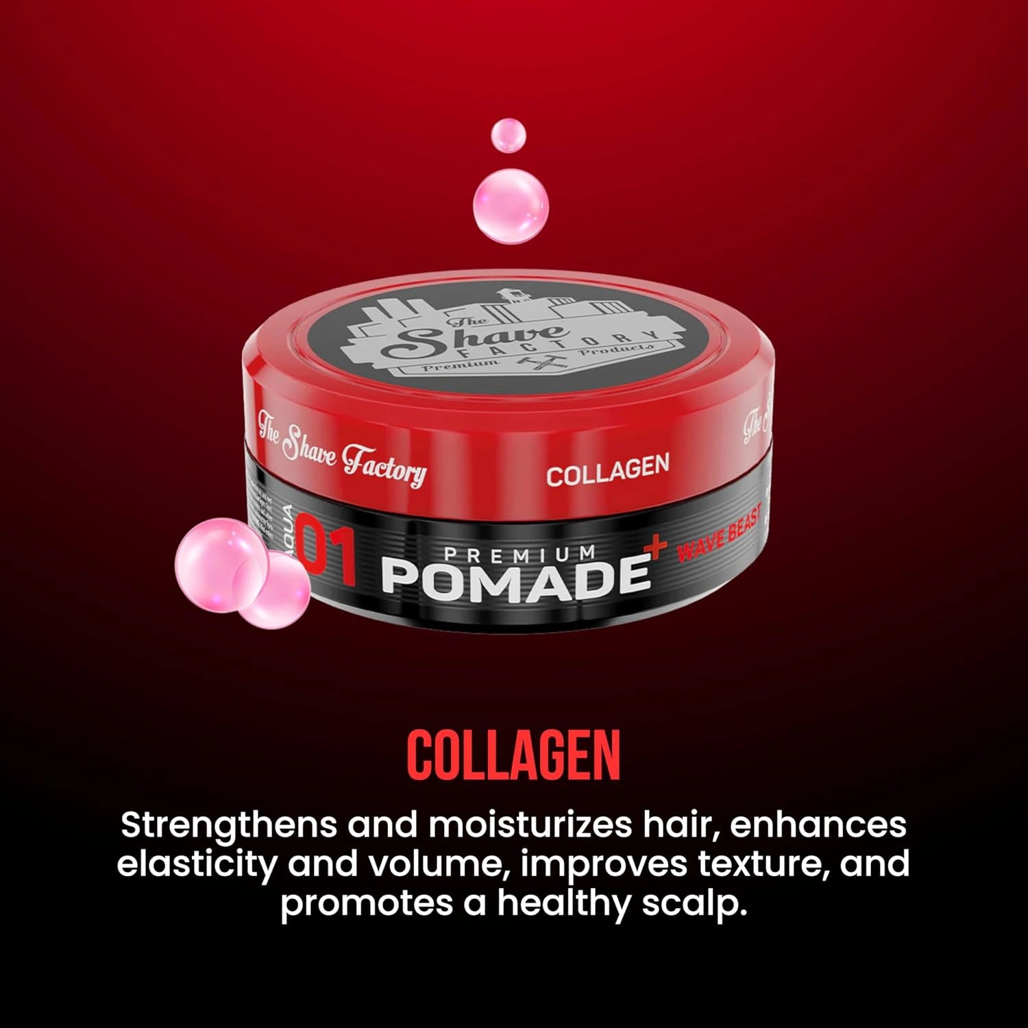 Ceara lucioasa -01-  SHAVE FACTORY  - Collagen - 150 ml