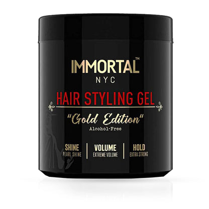 Gel de par - IMMORTAL - Gold Edition  - Fara alcool - 500 ml