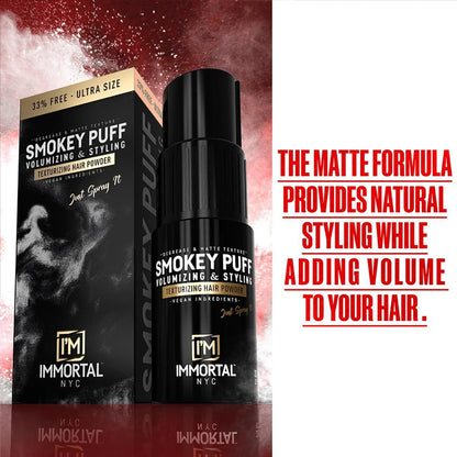 Pudra de volum- IMMORTAL - Smokey Puff - 20 gr  - matte