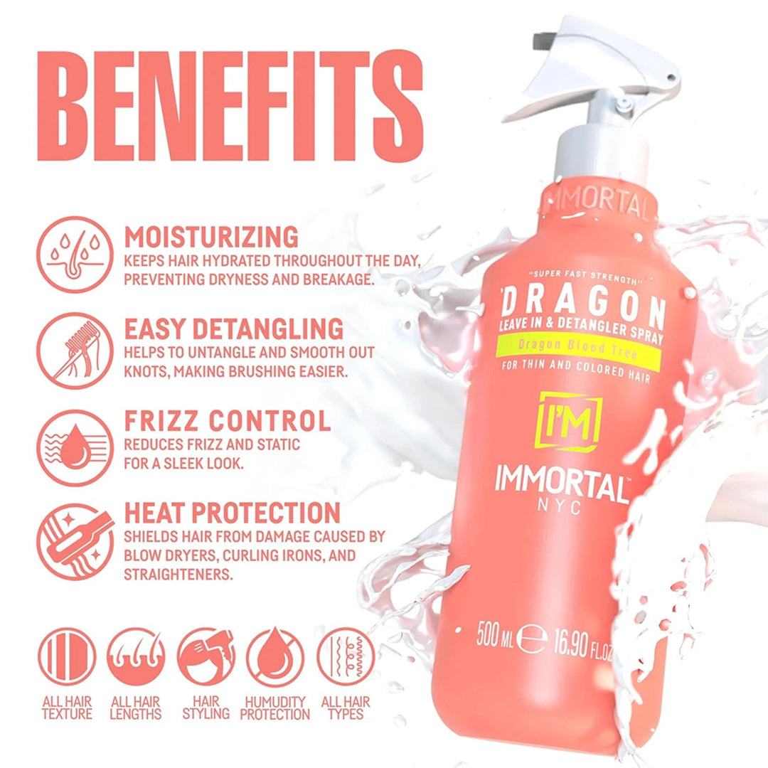 Balsam pentru par - Leave In - IMMORTAL - Dragon Blood - 500 ml