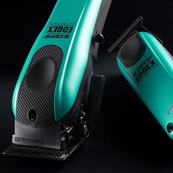 Set EDGE X - KIEPE - Masina de tuns + Masina de contur -  Ultra Thin - Albastru