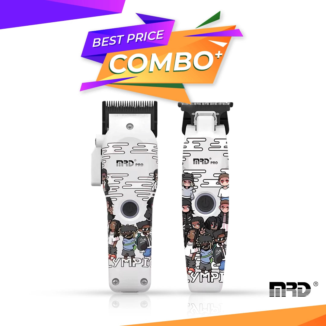 Set MRD - Masina de tuns + Masina de contur - fara fir - White