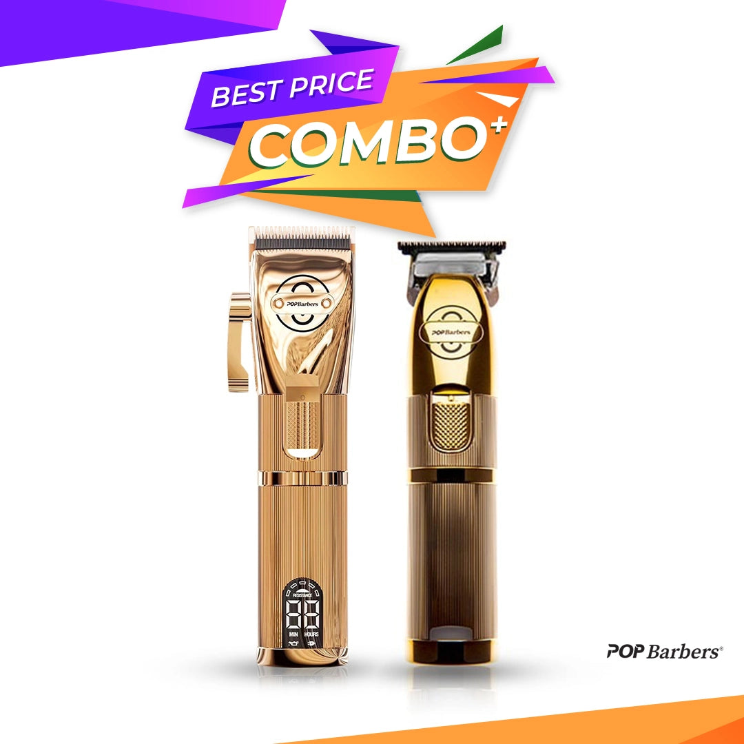 Set POP BARBERS - Masina de tuns + Masina de contur