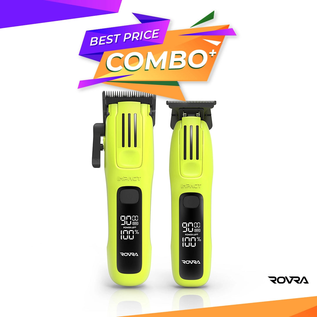 Set ROVRA - IMPACT - Masina de tuns + Masina de contur  - Verde