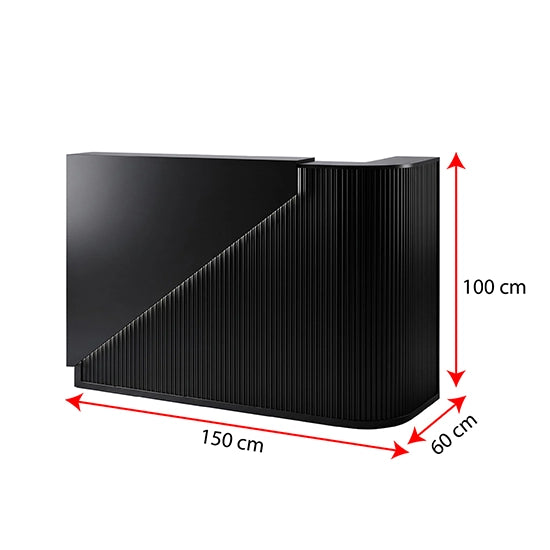 Receptie pentru Frizerie / Barber Shop - MENOSER - Verona -  MSR-P 003 - black - cu led