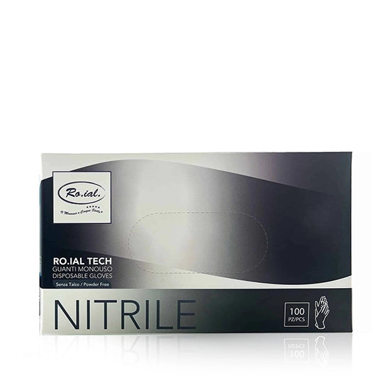Manusi profesionale din nitril -ROIAL ITALIA -  Negru - M -