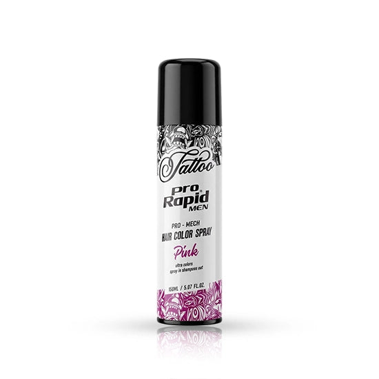 Spray de par colorat -  PRORAPID - Tattoo - 150 ml - Roz