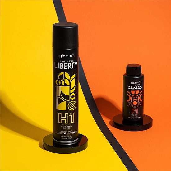 Pachet promo - Glemen - Pudra de volum Damas  20 gr+ Fixativ Liberty 300 ml