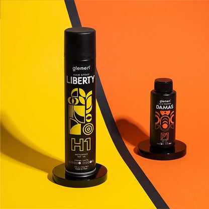 Pachet promo - Glemen - Pudra de volum Damas  20 gr+ Fixativ Liberty 300 ml