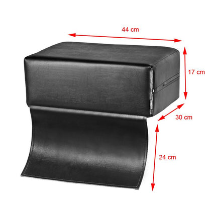 Suport negru pentru copii pentru scaunul de frizerie