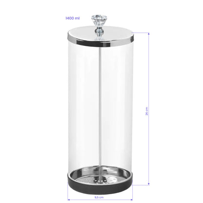 Recipient de sticlă pentru dezinfectarea uneltelor, 1400ml