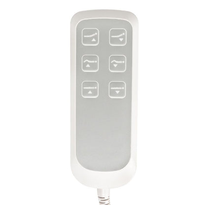Scaun cosmetic electric lux 273b + taburet 304 alb