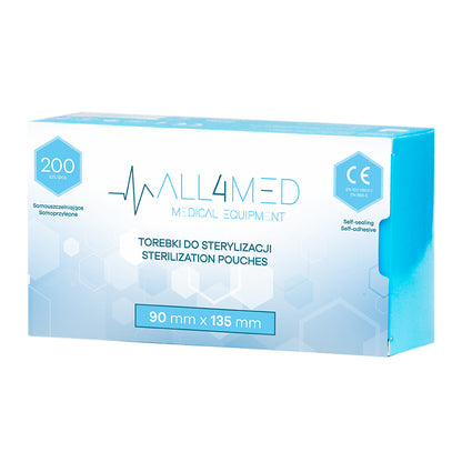 Pungi sterilizare All4med 90mm x 135mm 200buc