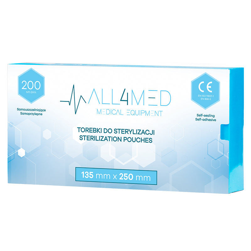 Pungi sterilizare All4med 135mm x 250mm 200 buc