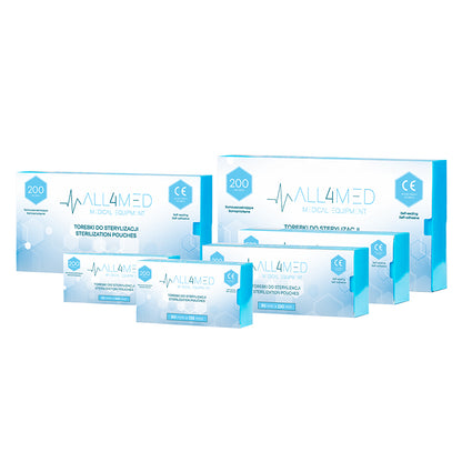 Pungi sterilizare All4med 135mm x 250mm 200 buc