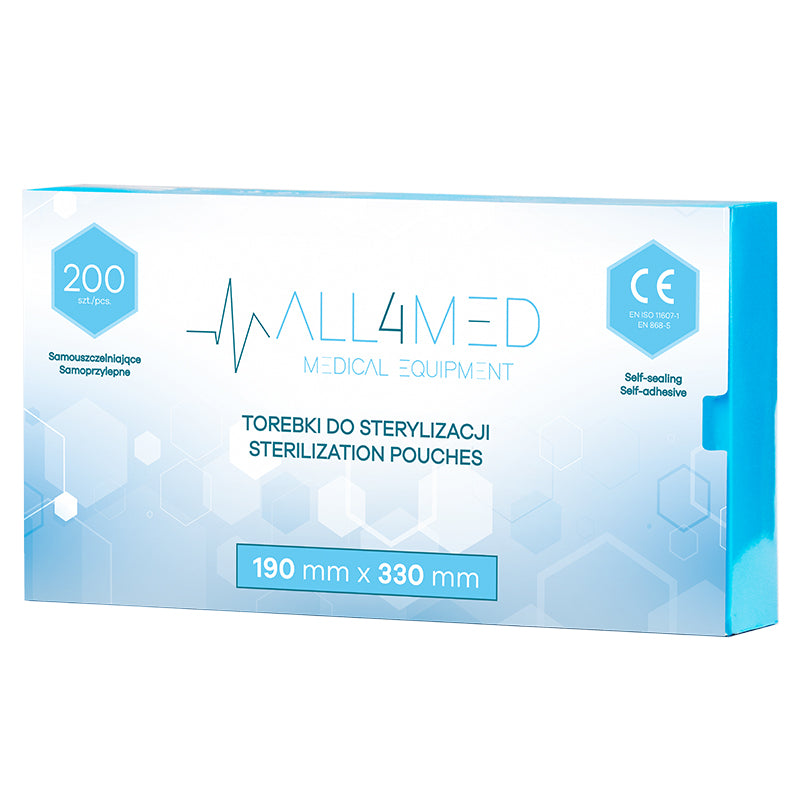 Pungi sterilizare All4med 190mm x 330mm 200buc