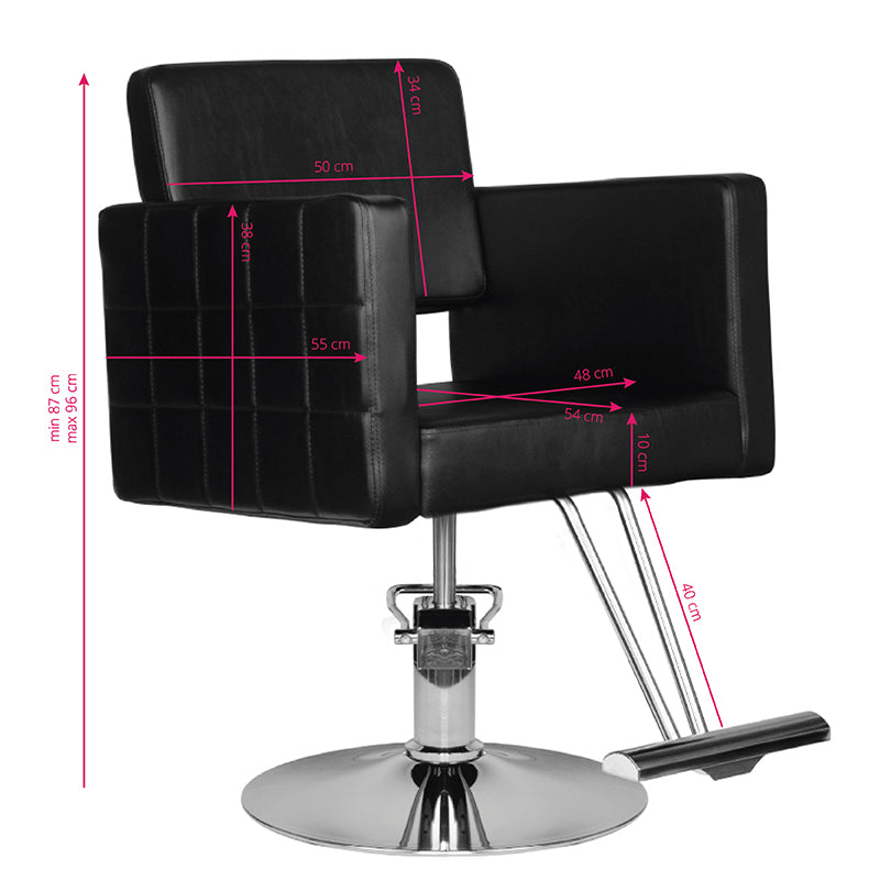 Scaun frizerie Hair system hs33 negru