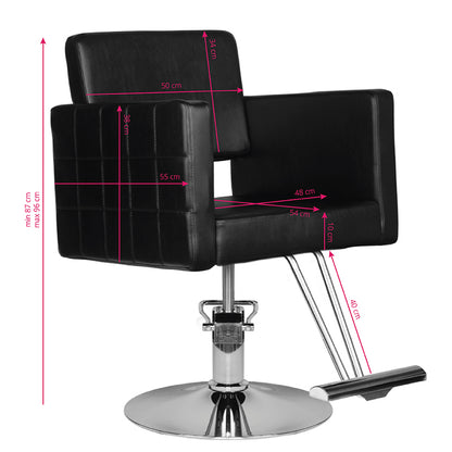 Scaun frizerie Hair system hs33 negru