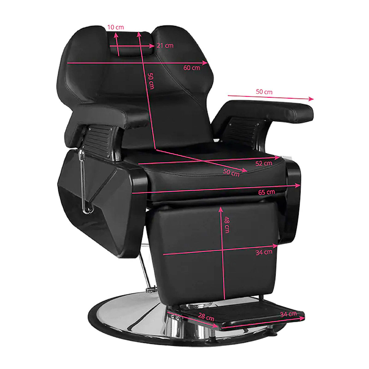 Scaun frizerie Hair system New York black chrome