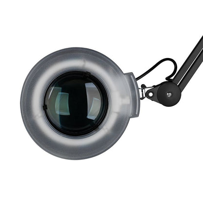 Lampa cosmetica cu lupa S4 + baza cu roti negru