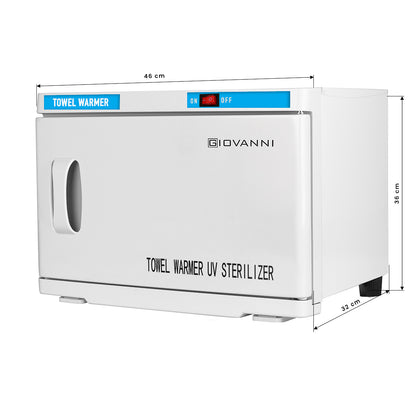 Încălzitor de prosoape cu sterilizator UV-C 16l alb