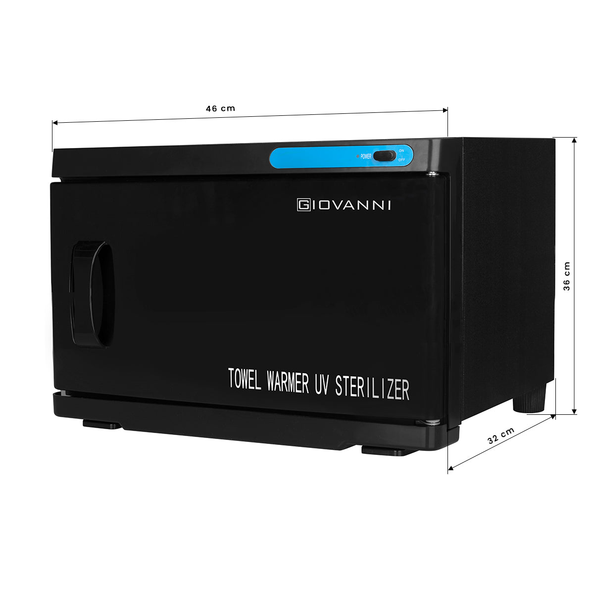 Încălzitor de prosoape cu sterilizator UV-C 16l negru