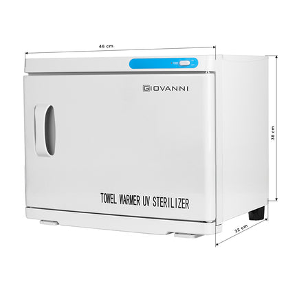 Încălzitor de prosoape cu sterilizator UV-C 23l alb