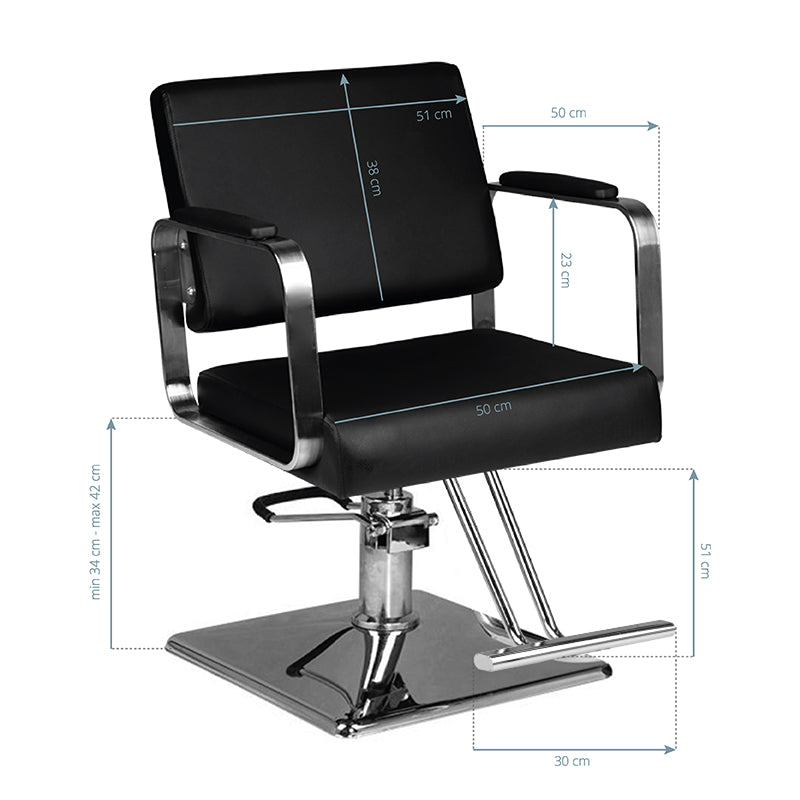 Scaun coafor Hair system hs202 negru