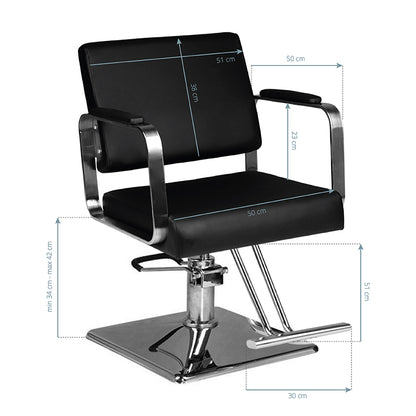 Scaun coafor Hair system hs202 negru