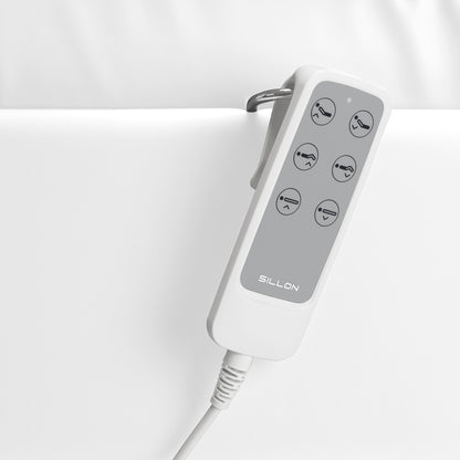 Scaun cosmetic electric SILLON Lux 273b 3 motoare alb