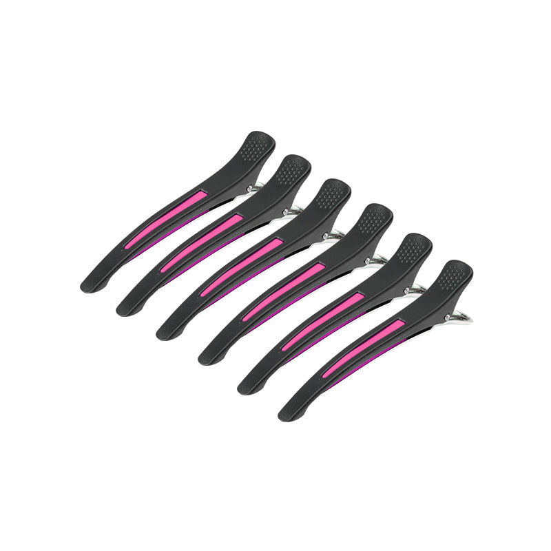 Cleme de coafură pentru păr e-13 6 buc 11.5 cm mix neon
