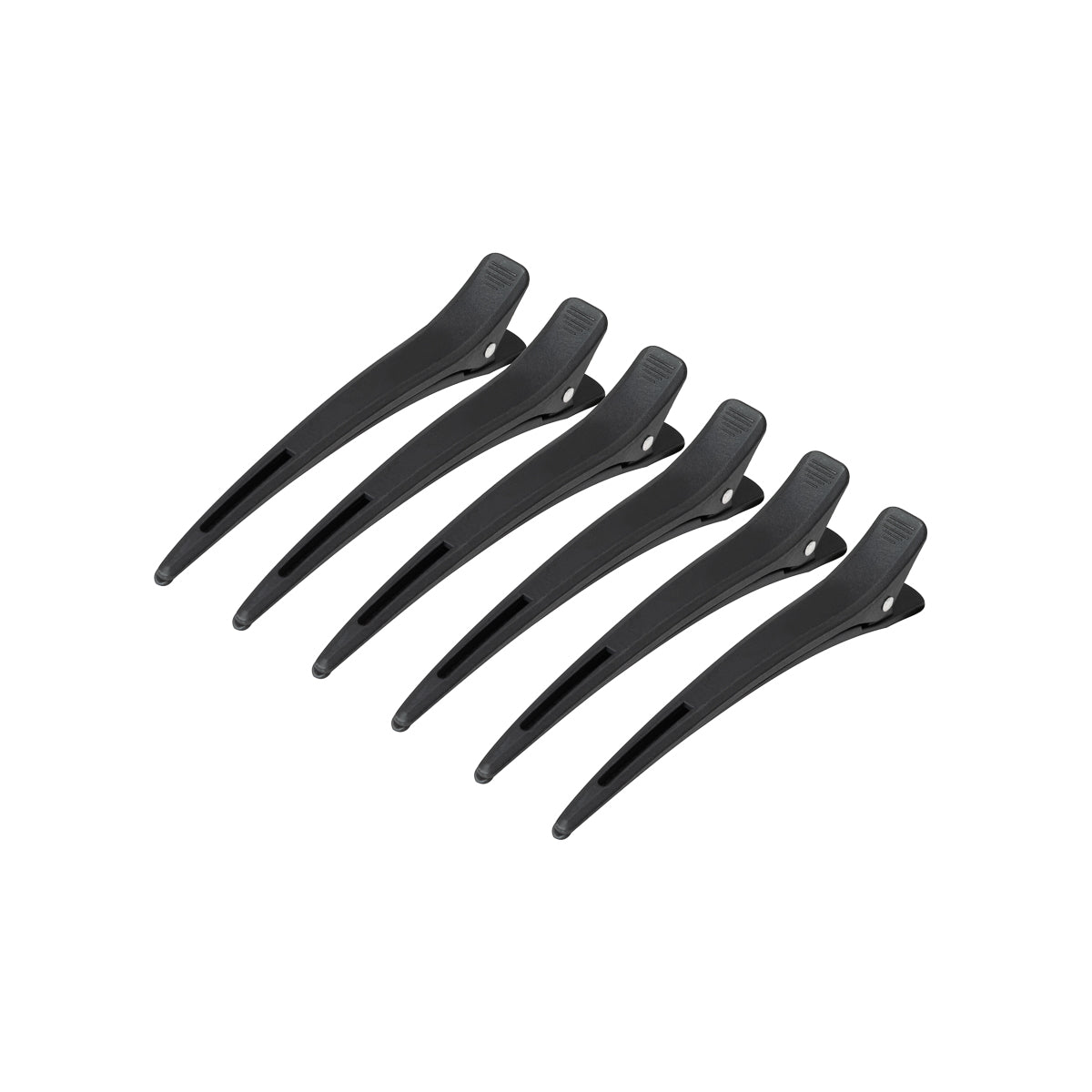 Cleme de coafură carbon e-15 6 buc 11.5 cm negre