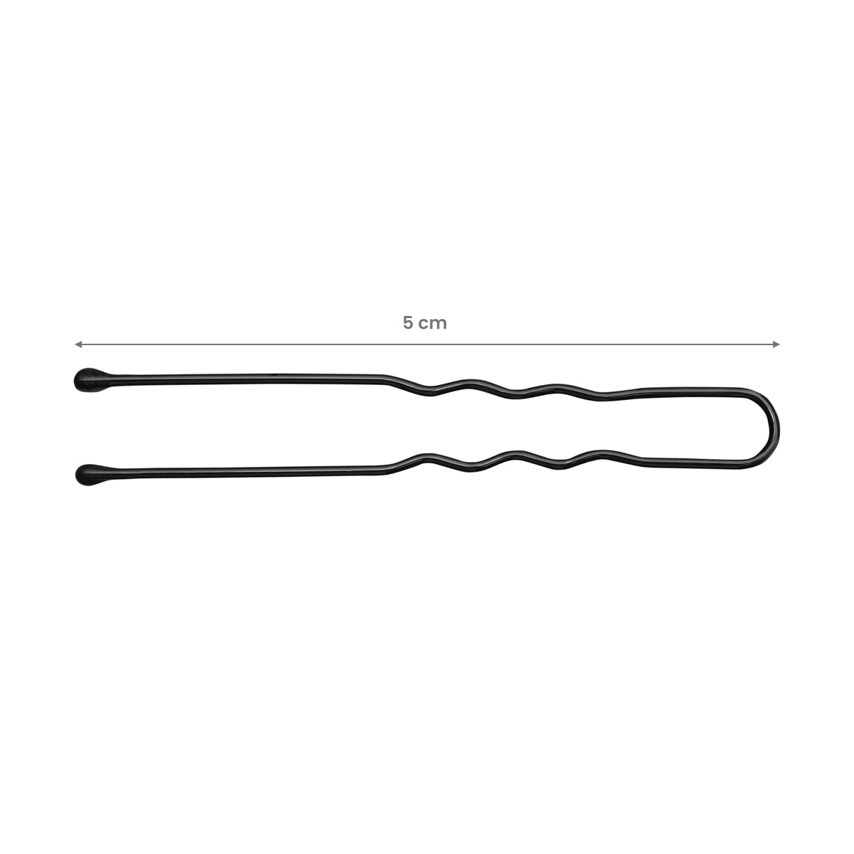 Agrafe de coafură pentru păr e-65 300 buc 5 cm negre
