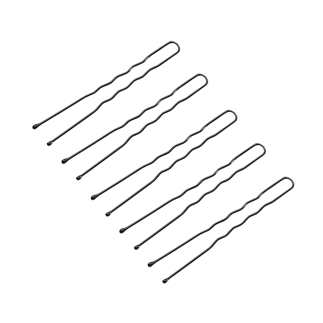 Agrafe de coafură pentru păr e-65 300 bucăți 6 cm negre