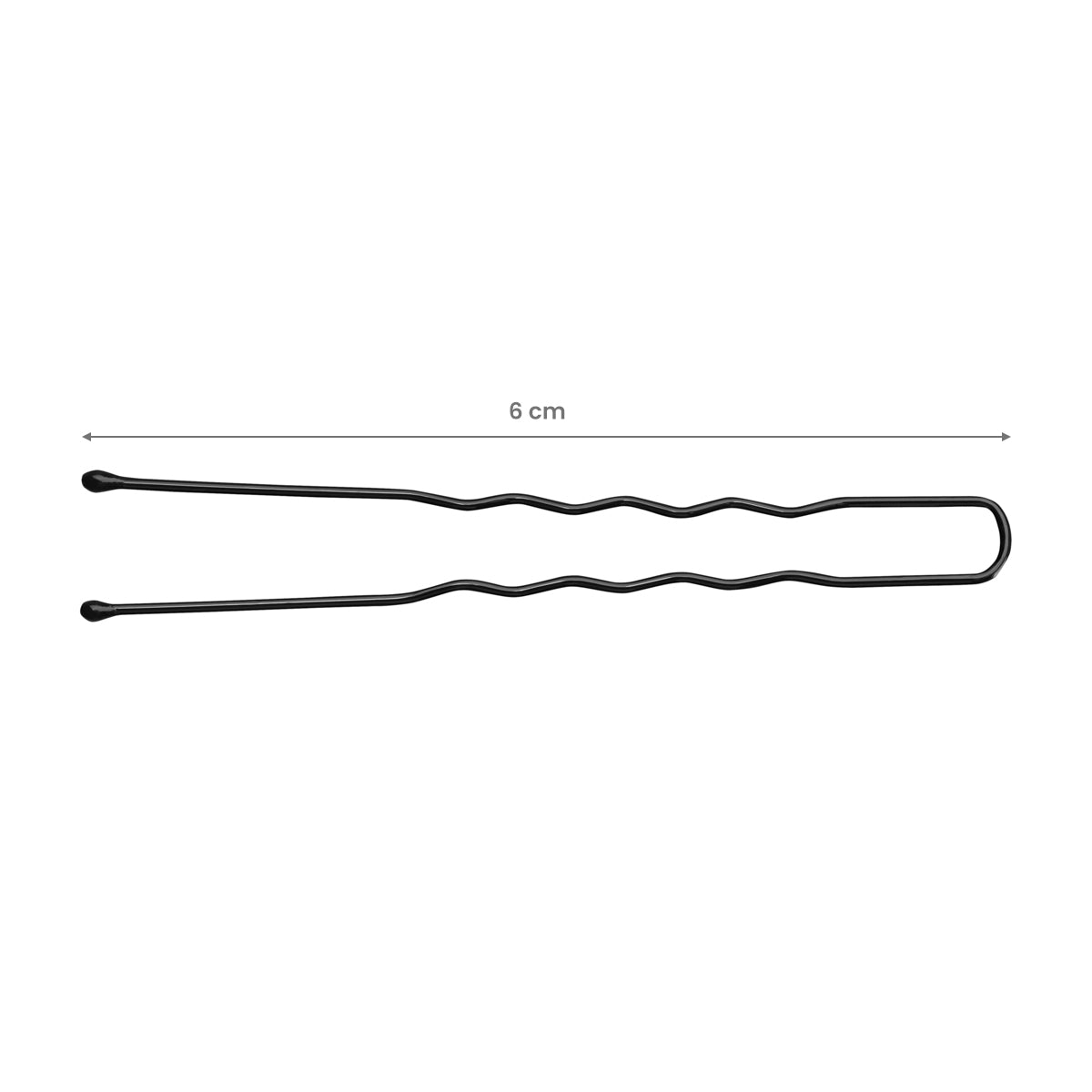 Agrafe de coafură pentru păr e-65 300 bucăți 6 cm negre