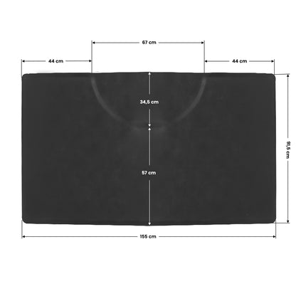 Covoraș de frizerie sub fotoliul dreptunghiular