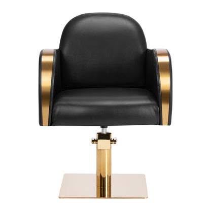 Scaun de coafură Gabbiano Malaga auriu negru