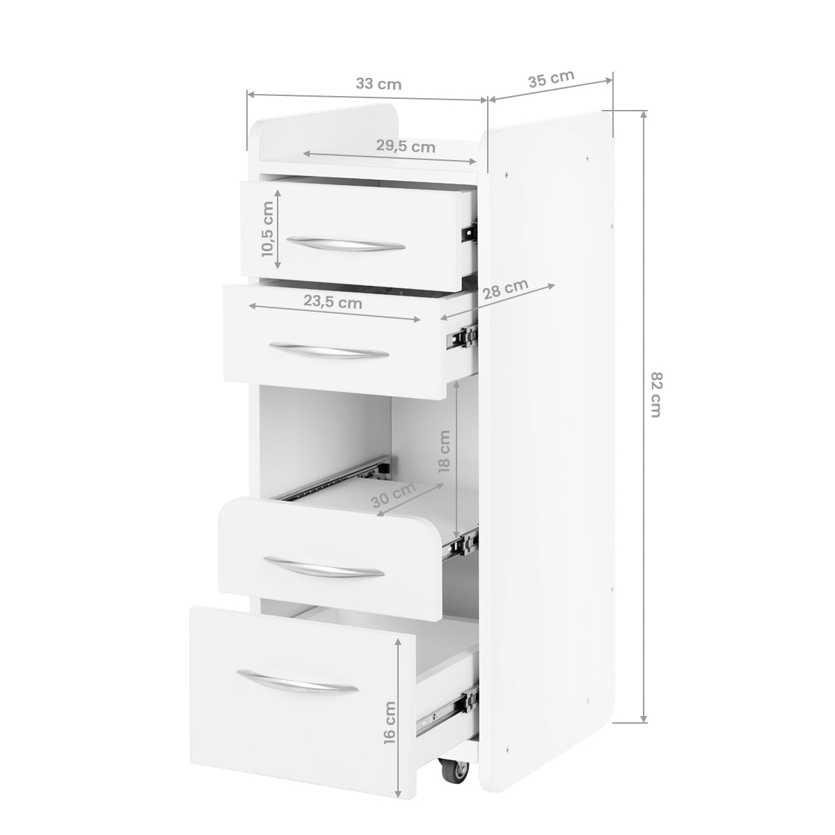 Ucenic cosmetica Mini 969, alb