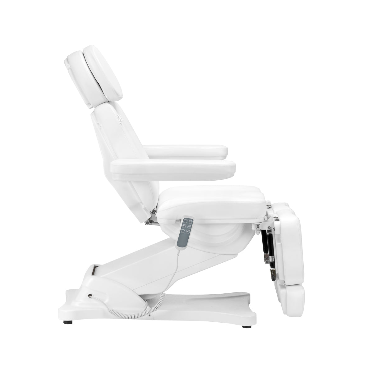 Scaun cosmetic electric SILLON CLASSIC 3 motoare cu suport pentru pedichiură alb