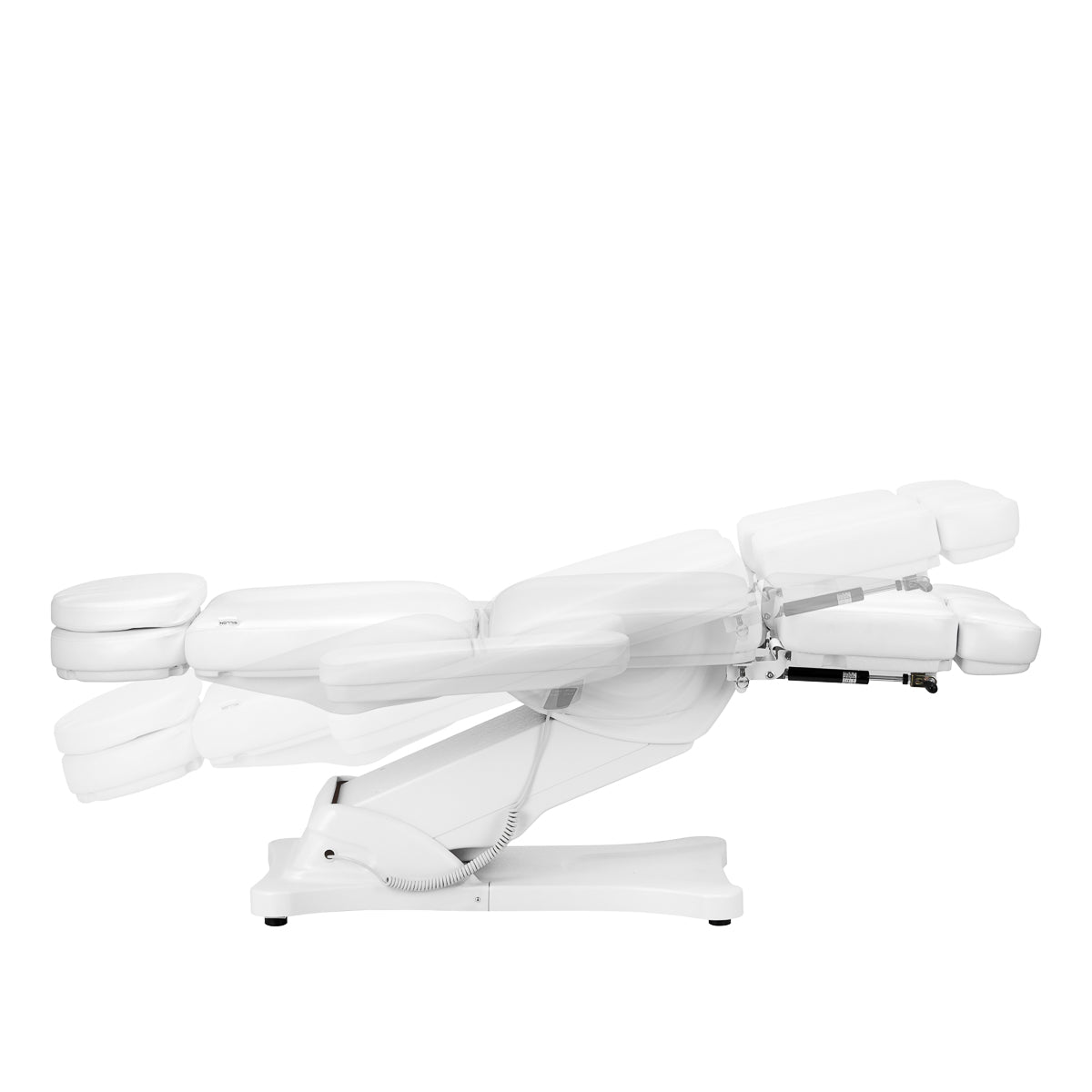 Scaun cosmetic electric SILLON CLASSIC 3 motoare cu suport pentru pedichiură alb