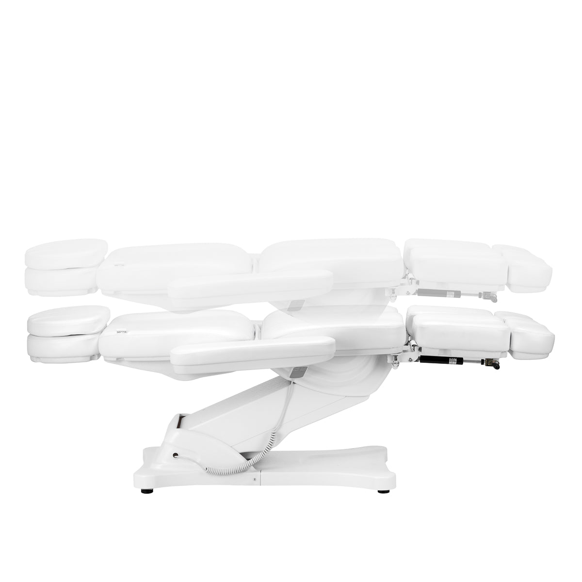 Scaun cosmetic electric SILLON CLASSIC 3 motoare cu suport pentru pedichiură alb