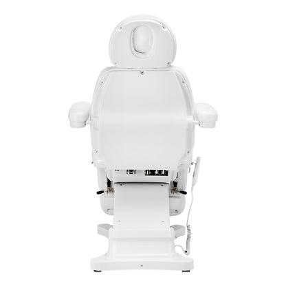 Scaun cosmetic electric SILLON CLASSIC 3 motoare cu suport pentru pedichiură alb