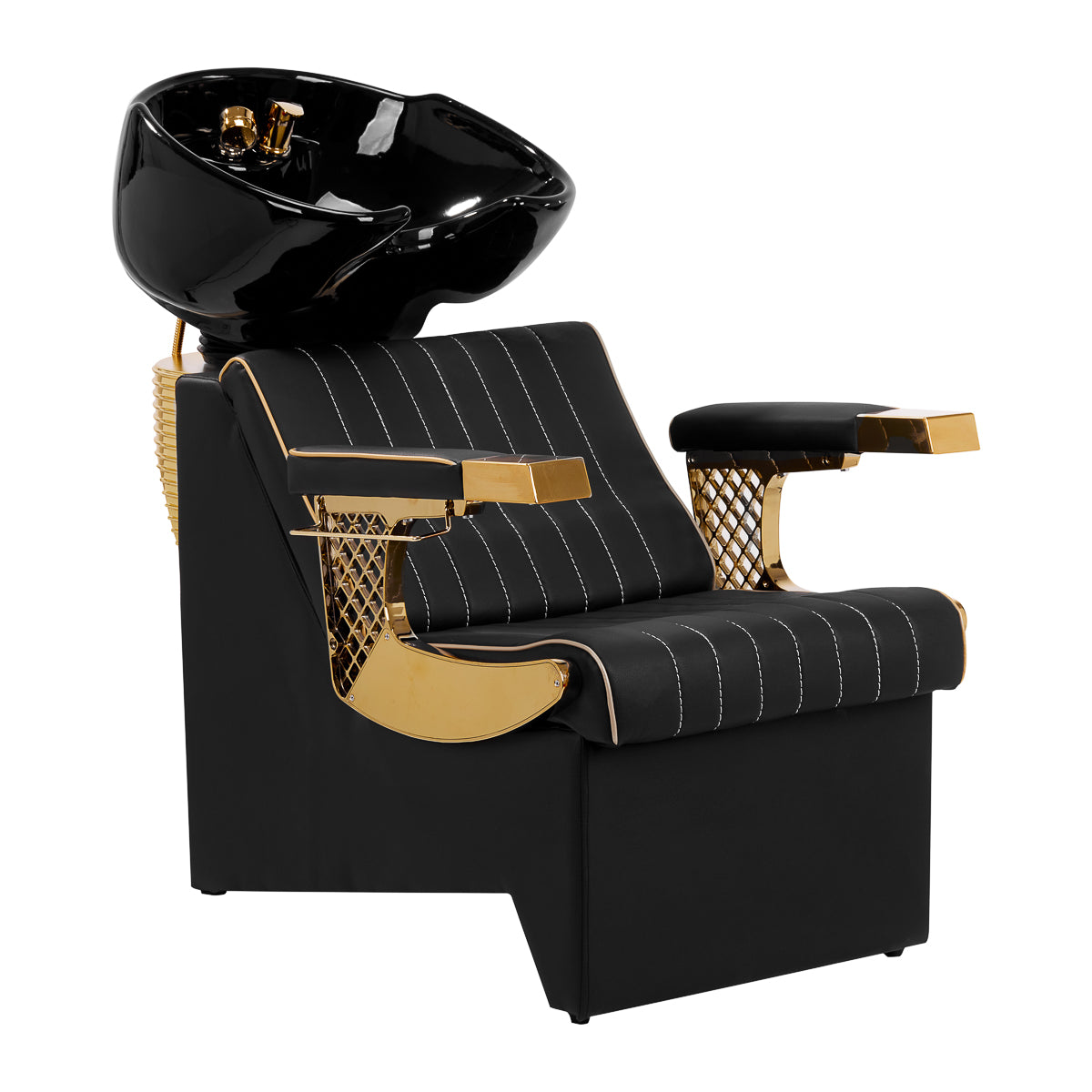 Scafa coafor frizerie barber Marcus auriu negru