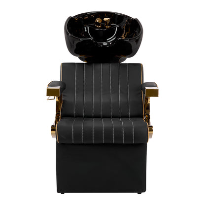 Scafa coafor frizerie barber Marcus auriu negru