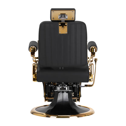 Scaun frizerie Gabbiano Leonardo Gold Black