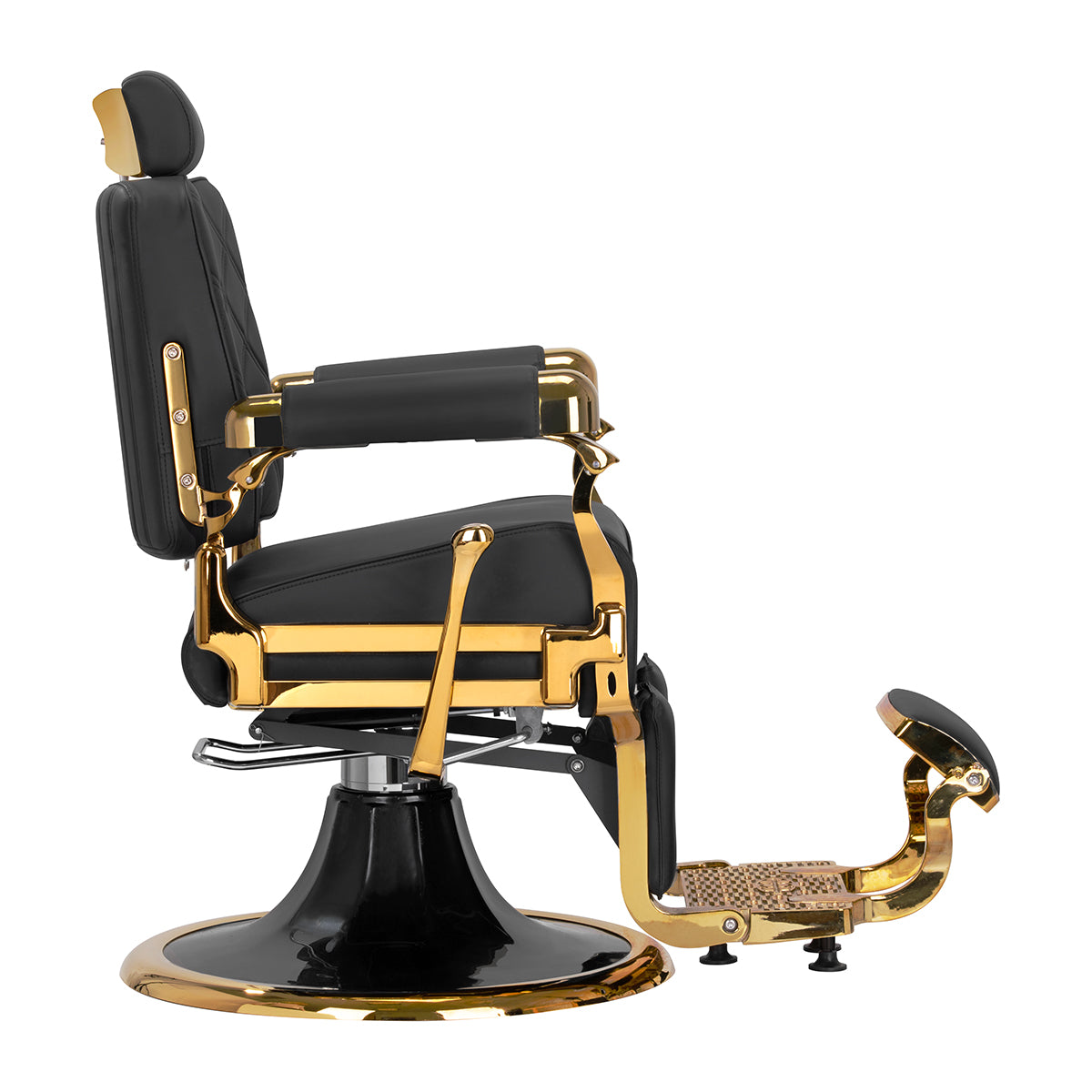 Scaun frizerie Gabbiano Leonardo Gold Black